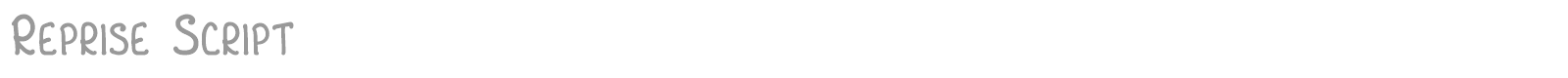 Reprise Script font preview